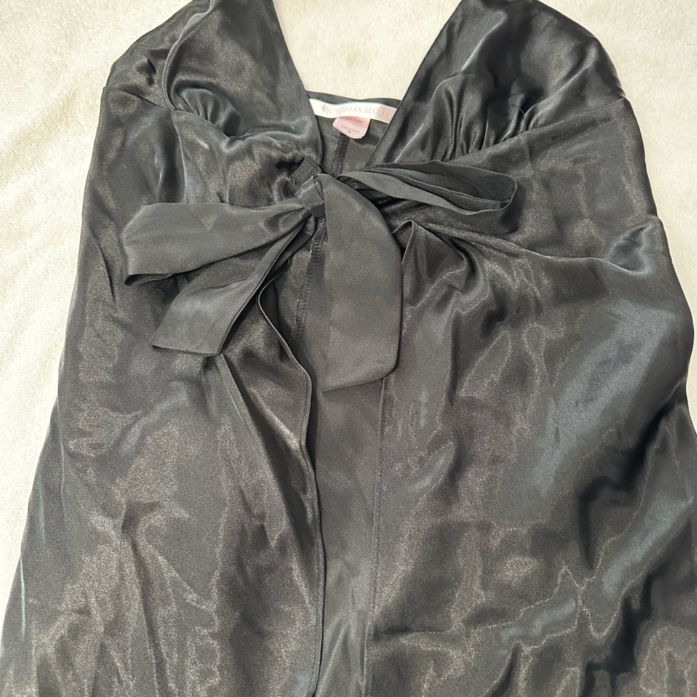 Victoria's Secret Black Satin Dress